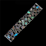 Diamond, Sapphire, Emerald and Tsavorite Opal Bracelet
