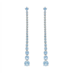 Vapour Blue Topaz  Earrings