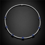 Sapphire Solo Piccolo Butterfly Necklace